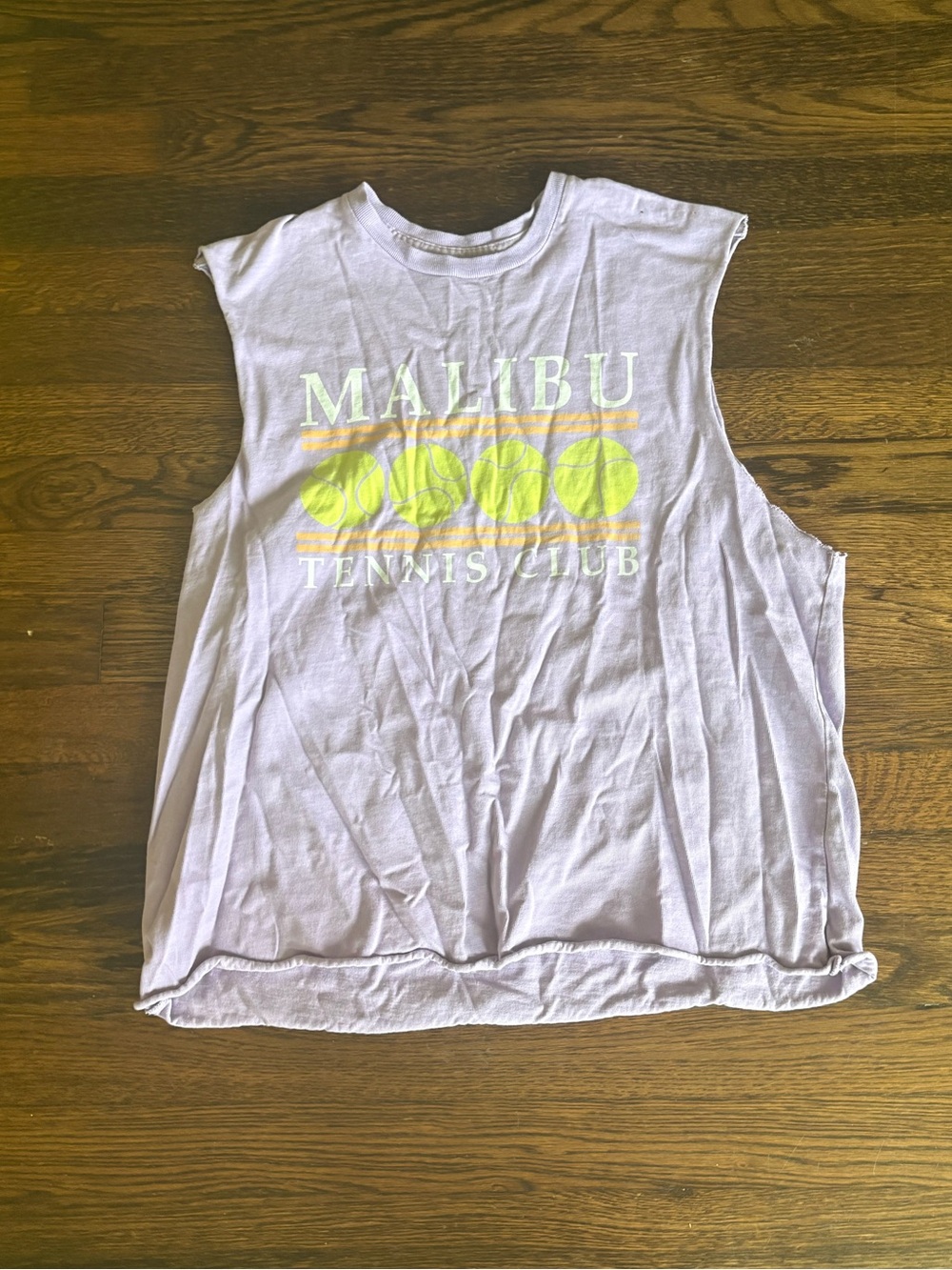 Malibu tennis club purple tank